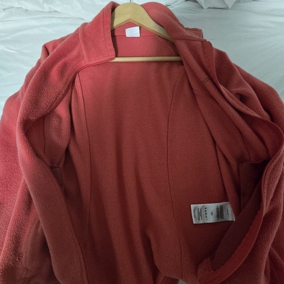 Columbia Pink Fleece Womens Medium Zip Up Sweater - Picture 12 of 12